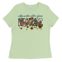 Nurse Coffee Scrubs Rubber Gloves Ladies Tee | Teevron