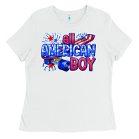 White all american boy billie wilder Ladies Tee - texasbilliewilder