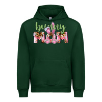 Forest Green Happy Easter Bunny Mom Urban Hoodie - CowGirlArtShop