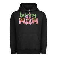 Pigment Black Happy Easter Bunny Mom Urban Hoodie - CowGirlArtShop