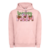 Pigment Salmon Happy Easter Bunny Mom Urban Hoodie - CowGirlArtShop