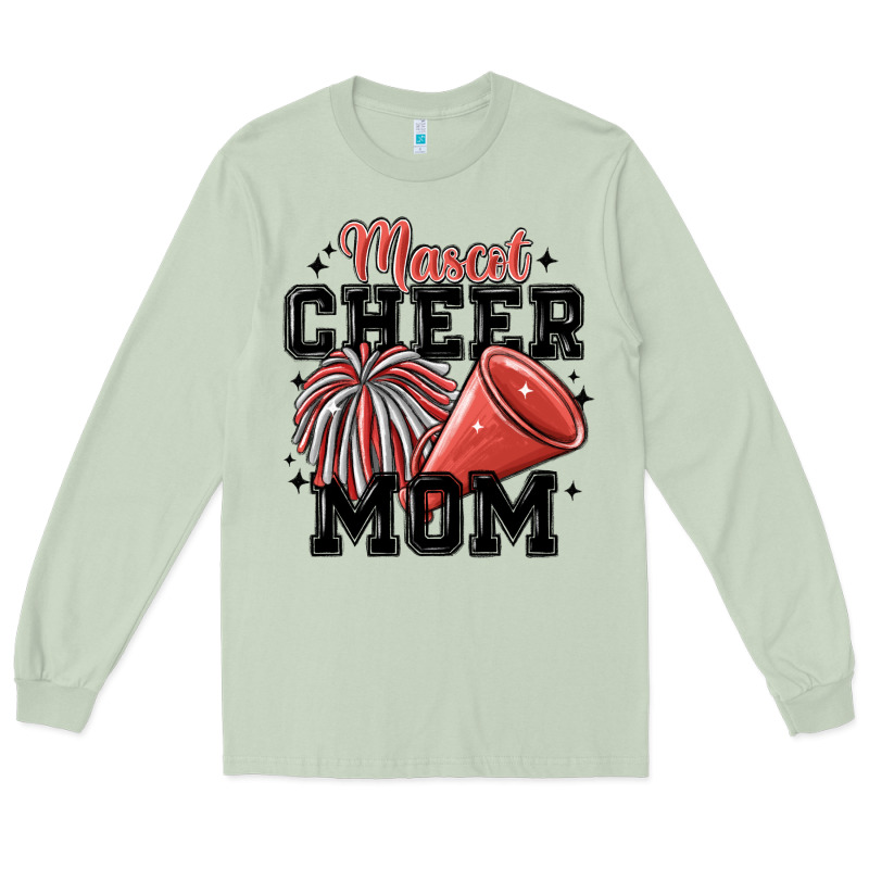 Mascot Cheer Mom Long Sleeve Tee by MaliasSmallBusiness | Teevron