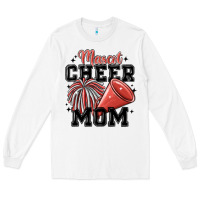 White mascot cheer mom Long Sleeve Tee - MaliasSmallBusiness