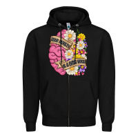 Black your anxiety is a lying bitch Zipper Hoodie - MaliasSmallBusiness