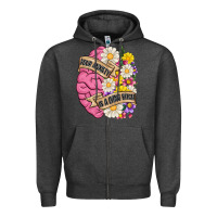 Charcoal Heather your anxiety is a lying bitch Zipper Hoodie - MaliasSmallBusiness