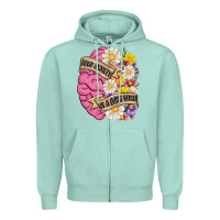 Seafoam your anxiety is a lying bitch Zipper Hoodie - MaliasSmallBusiness