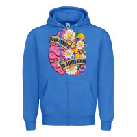 True Royal your anxiety is a lying bitch Zipper Hoodie - MaliasSmallBusiness