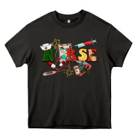 Asphalt Christmas nurse Heavy Core Tee - BarkalooDesign