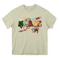 Mossy Christmas nurse Heavy Core Tee - BarkalooDesign