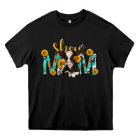 Black show mom with cow mothers day Heavy Core Tee - texasbilliewilder
