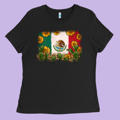 Mexican Flag Ladies Tee Designed By Zillion Design Studio