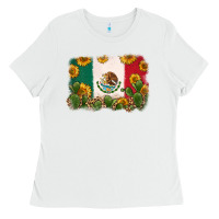 White mexican flag Ladies Tee - Zillion Design Studio