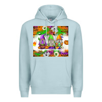 Blue Mist Halloween Gnomes Premium Hoodie - texasbilliewilder