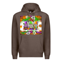 Coffee Halloween Gnomes Premium Hoodie - texasbilliewilder