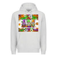 Dove Grey Halloween Gnomes Premium Hoodie - texasbilliewilder