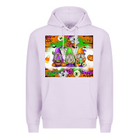 Lilac Halloween Gnomes Premium Hoodie - texasbilliewilder