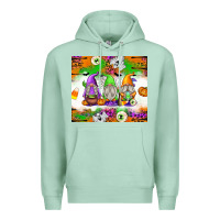 Seafoam Halloween Gnomes Premium Hoodie - texasbilliewilder