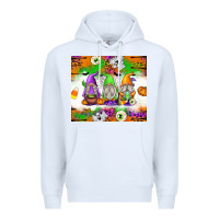 White Halloween Gnomes Premium Hoodie - texasbilliewilder