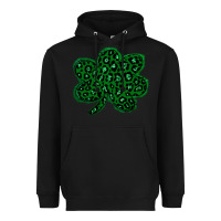 Black shamrock st patrick Heavyweight Hoodie - Bettercallsaul