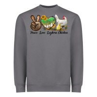 Storm Peace Love Leghorn Chicken Heavyweight Sweatshirt - LillyAllenDesigns