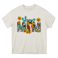 Cream show mom with horse mothers day Heavy Core Tee - texasbilliewilder