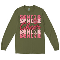 Army Green senior cheer 2024 Long Sleeve Tee - MaliasSmallBusiness