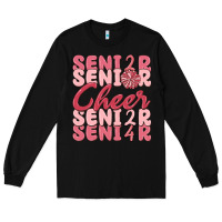 Black senior cheer 2024 Long Sleeve Tee - MaliasSmallBusiness