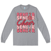 Heather Grey senior cheer 2024 Long Sleeve Tee - MaliasSmallBusiness