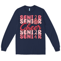 Navy senior cheer 2024 Long Sleeve Tee - MaliasSmallBusiness