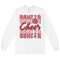White senior cheer 2024 Long Sleeve Tee - MaliasSmallBusiness