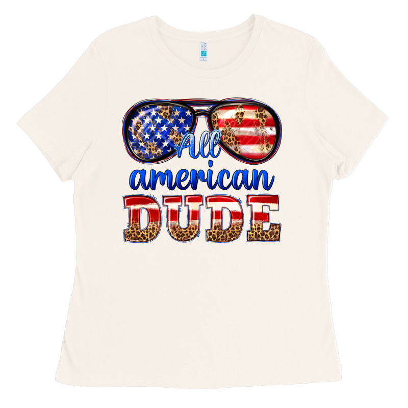 All American Dude Ladies Tee by texasbilliewilder | Teevron