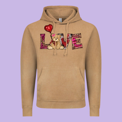 Valentines Day Tedybear Love Vintage Hoodie Designed By Ranaportraitstore