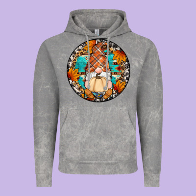 Fall Gnomes Round Earrings Vintage Hoodie Designed By Artiststas