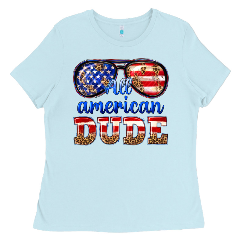 All American Dude Ladies Tee by texasbilliewilder | Teevron
