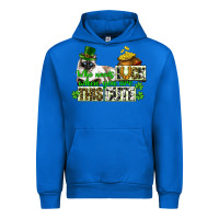 Cobalt St. Patrick's cat who needs luck when you are this Urban Hoodie - CowGirlArtShop