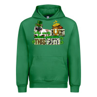 Emerald St. Patrick's cat who needs luck when you are this Urban Hoodie - CowGirlArtShop
