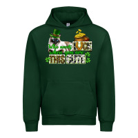 Forest Green St. Patrick's cat who needs luck when you are this Urban Hoodie - CowGirlArtShop