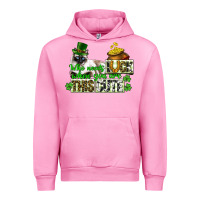 Fuchsia Pink St. Patrick's cat who needs luck when you are this Urban Hoodie - CowGirlArtShop