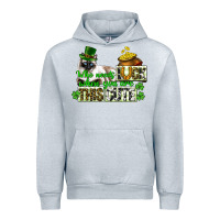Heather Grey St. Patrick's cat who needs luck when you are this Urban Hoodie - CowGirlArtShop