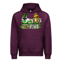 Mauve Wine St. Patrick's cat who needs luck when you are this Urban Hoodie - CowGirlArtShop