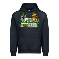 Navy St. Patrick's cat who needs luck when you are this Urban Hoodie - CowGirlArtShop