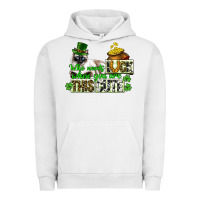 Pigment Lunar Rock St. Patrick's cat who needs luck when you are this Urban Hoodie - CowGirlArtShop
