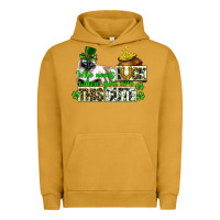 Pigment Peanut Butter St. Patrick's cat who needs luck when you are this Urban Hoodie - CowGirlArtShop