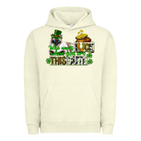 Pigment Pistachio St. Patrick's cat who needs luck when you are this Urban Hoodie - CowGirlArtShop