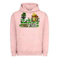 Pigment Salmon St. Patrick's cat who needs luck when you are this Urban Hoodie - CowGirlArtShop