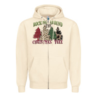 Sandshell rocking around the christmas tree Zipper Hoodie - MaliasSmallBusiness