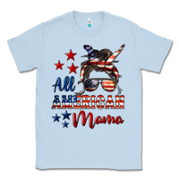 Dusty Blue All American Mama Classic Tee - LillyAllenDesigns