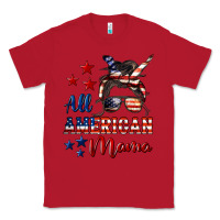 Red All American Mama Classic Tee - LillyAllenDesigns