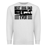 Oatmeal Heather Best dog dad ever Premium Sweatshirt - Bettercallsaul