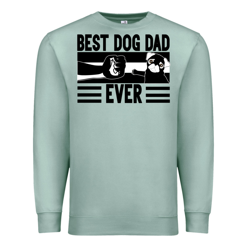 Best Dog Dad Ever Premium Sweatshirt by Bettercallsaul | Teevron
